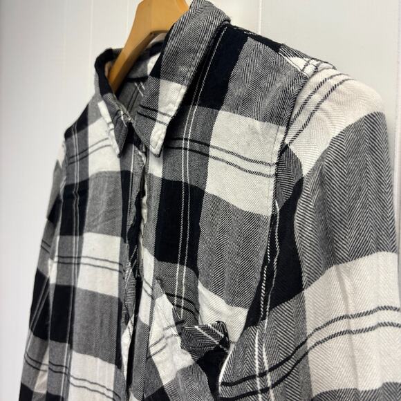 Rails Women's Preppy Hipster Cabincore Flannel Top Size S Classic Minimalist - Picture 3 of 9